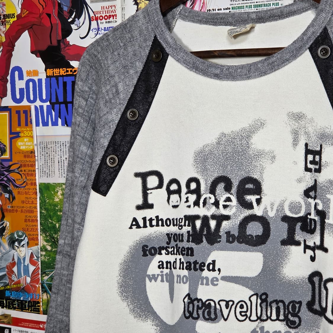 빈티지 펑크 레터링 나그랑 롱슬리브 상품이미지3