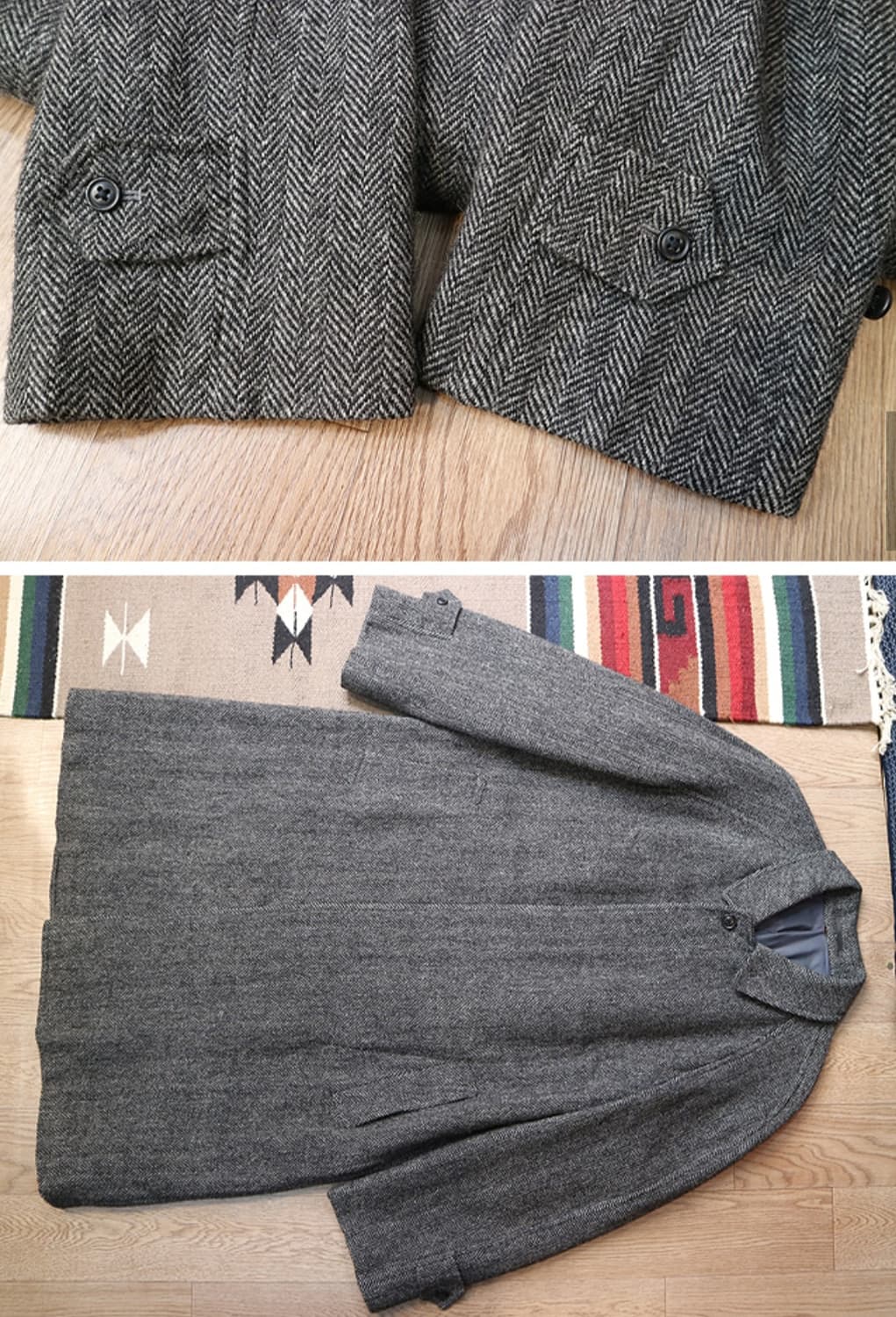 일본판 j press 제이프레스 스코틀랜드산 울100% 헤링본 코트 상품이미지2