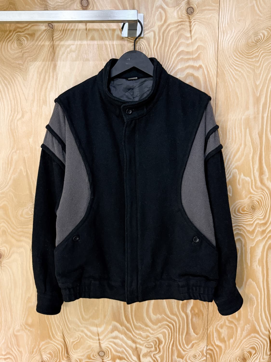 인터메조 90's 2-패널 울 봄버 자켓 상품이미지2