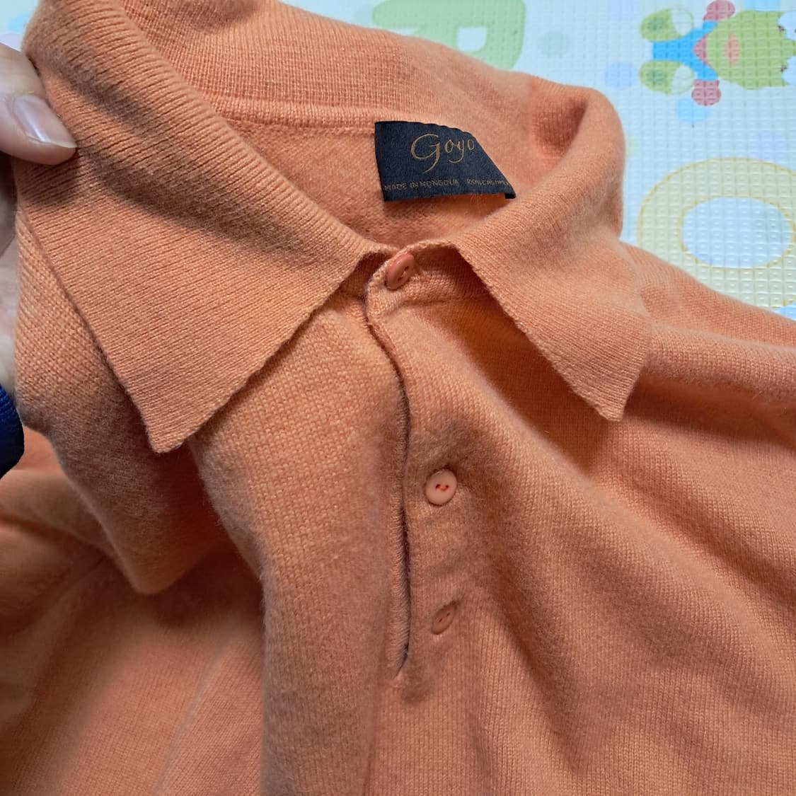 Goyo 몽골리안 최고급 100% 캐시미어 남성 니트 L 사이즈 상품이미지6