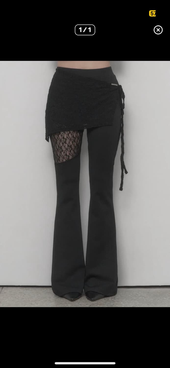 시스루 랩 스커트 팬츠 상품이미지1