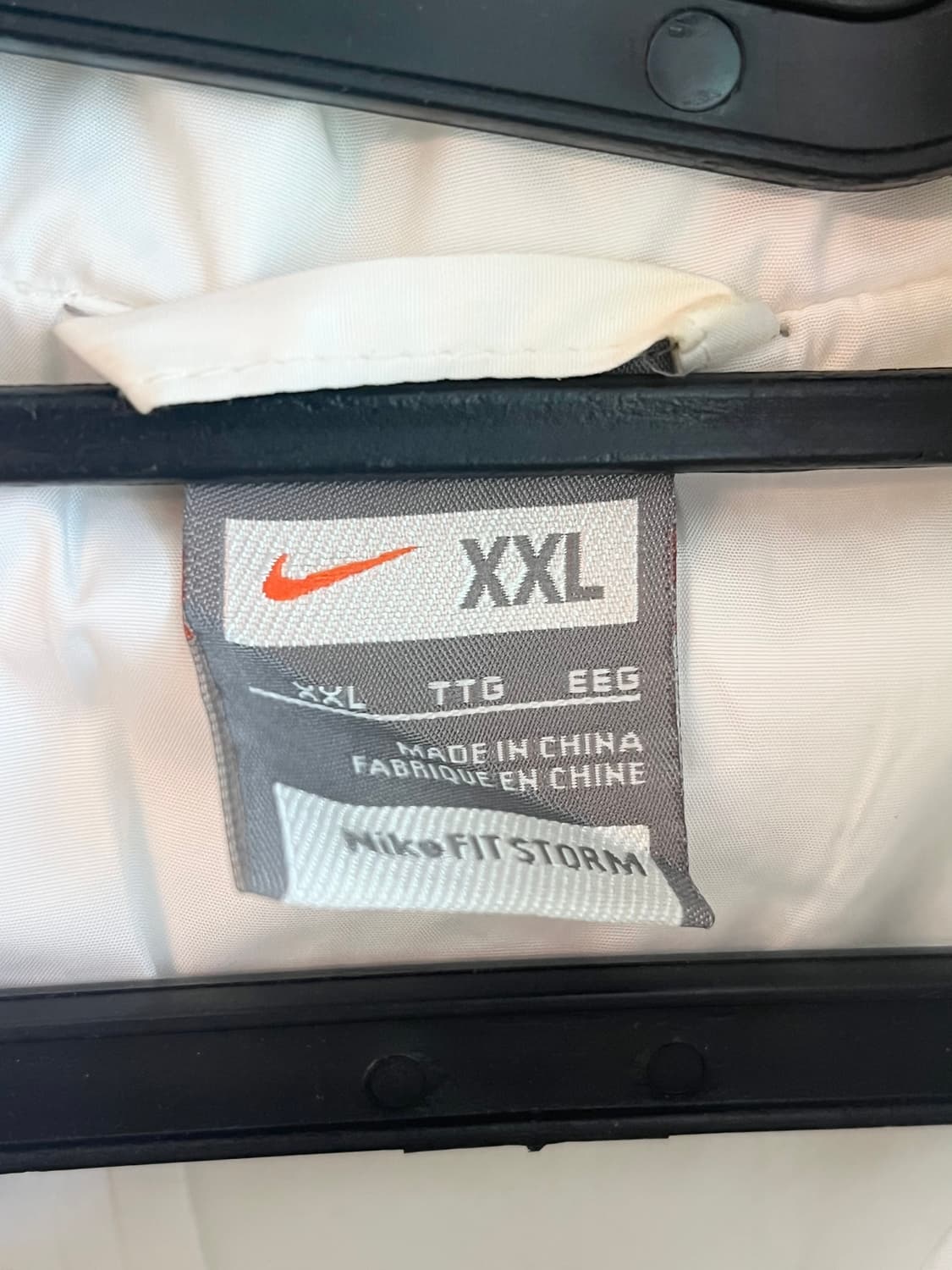 [2XL] 00s 나이키 올드스쿨 팀포 바람막이 화이트/레드 상품이미지5