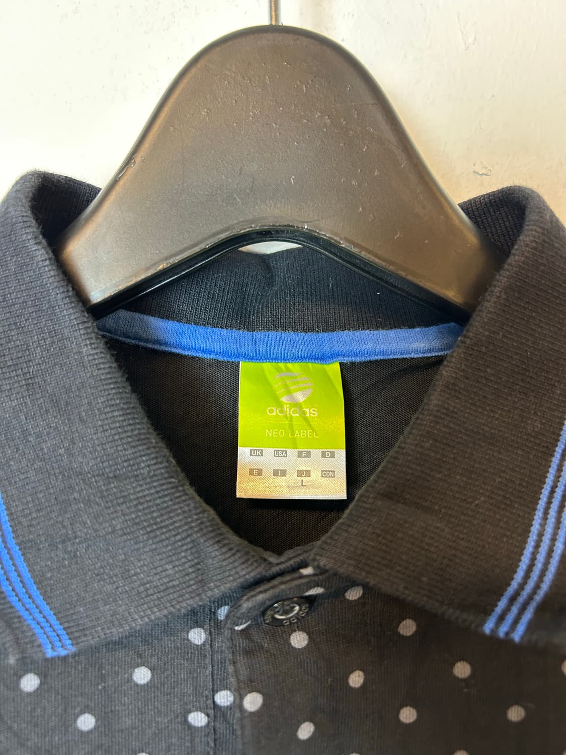 T050 JPN 아디다스 땡땡이 카라 티셔츠 상품이미지3