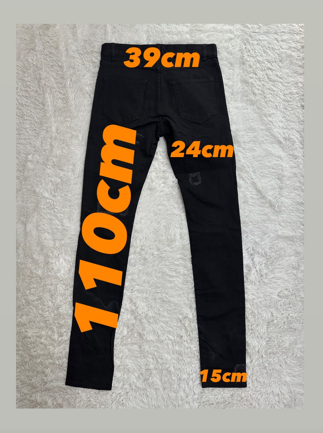 생로랑 D02 M/SK-LW 블랙 스키니진 28 상품이미지2