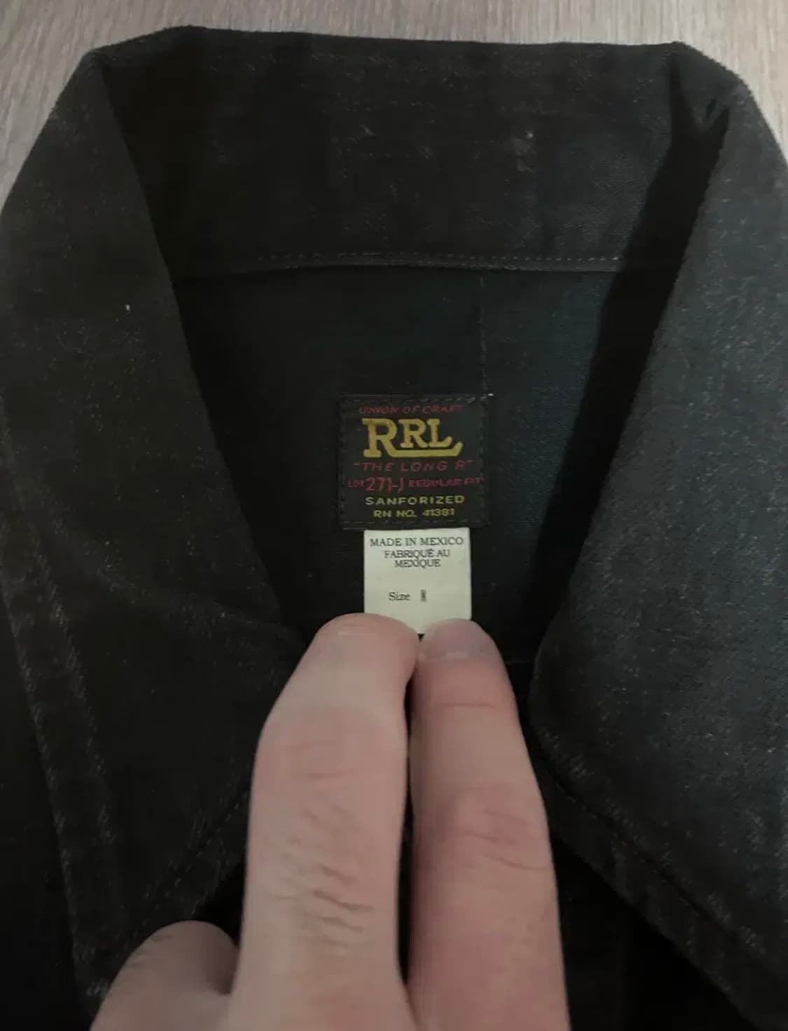 RRL LOT 271 블랙 흑청 데님 자켓 M 상품이미지2