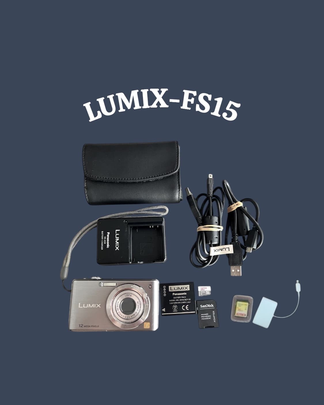 ✨ [LEICA 감성] LUMIX DMC-FS15 가죽케이스 포함 상품이미지2