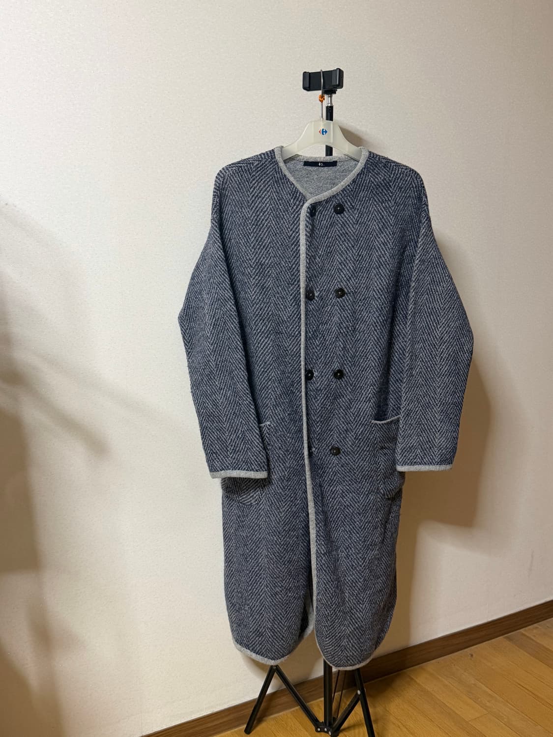 45rpm 플로트 헤링본 울 코트 상품이미지4