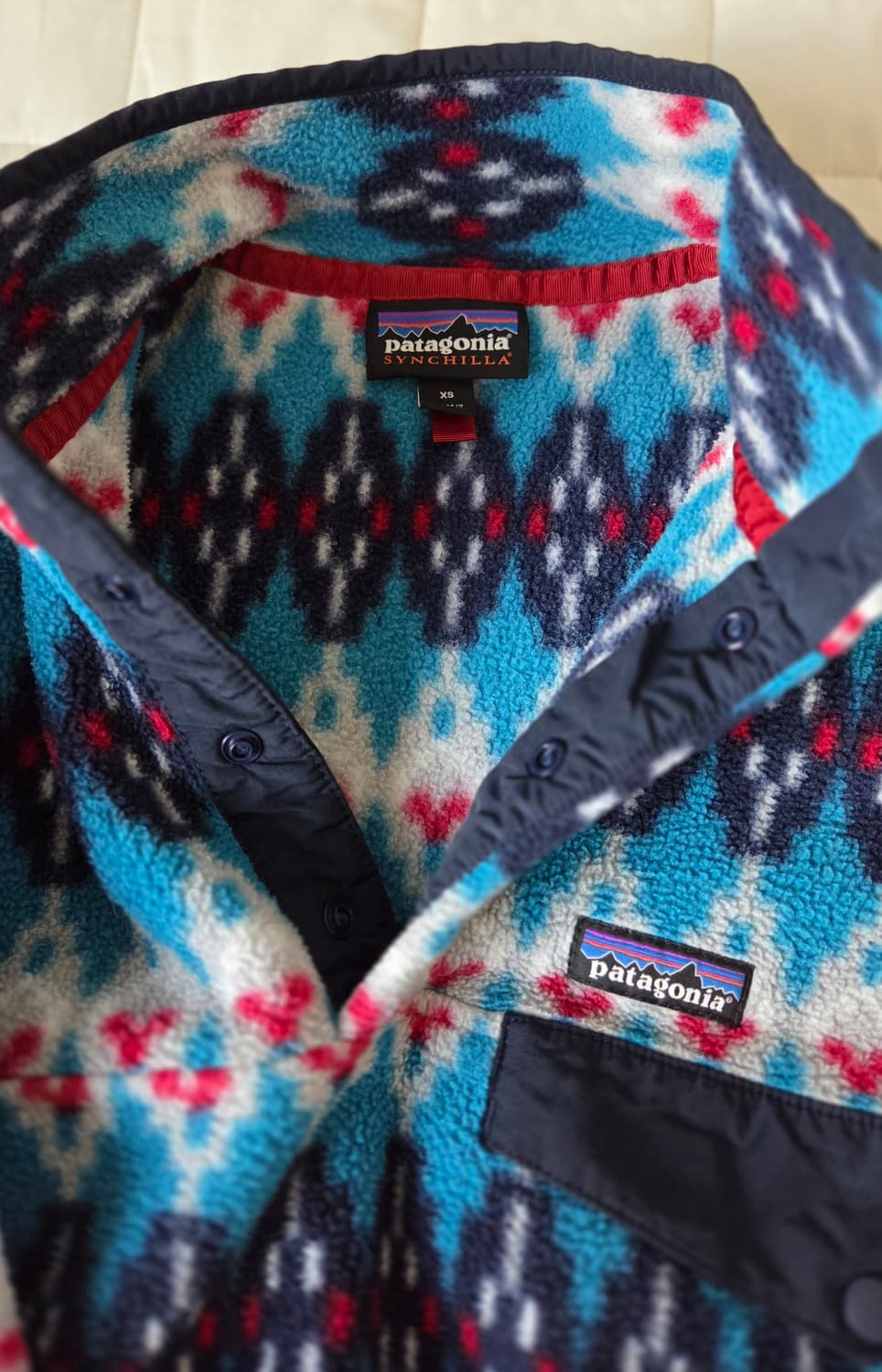 파타고니아 신칠라 스냅티 풀오버 스웨터 아즈텍 블루 xs 상품이미지4