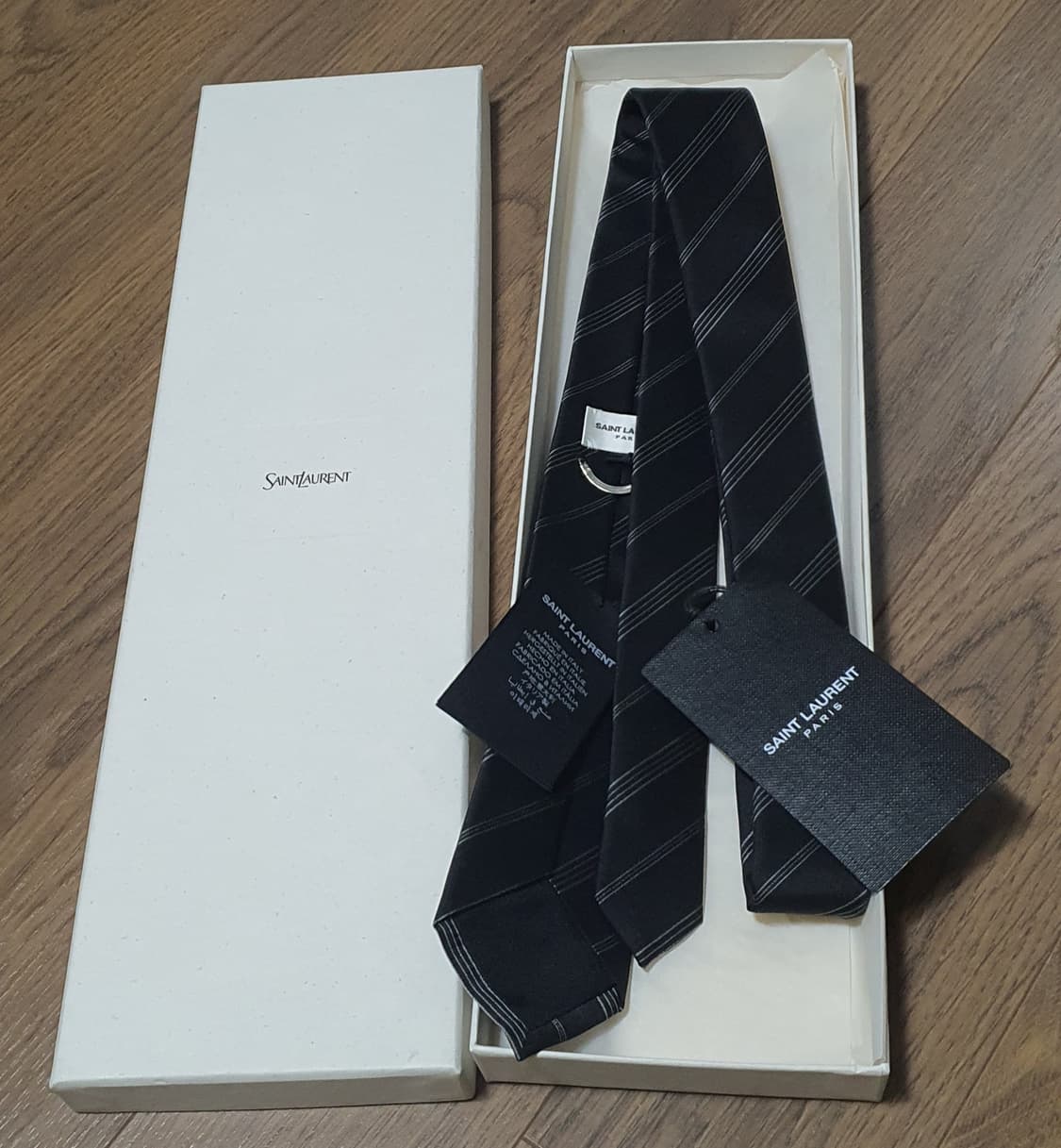 생로랑 24fw 슬림 넥타이 스키니 타이 상품이미지6