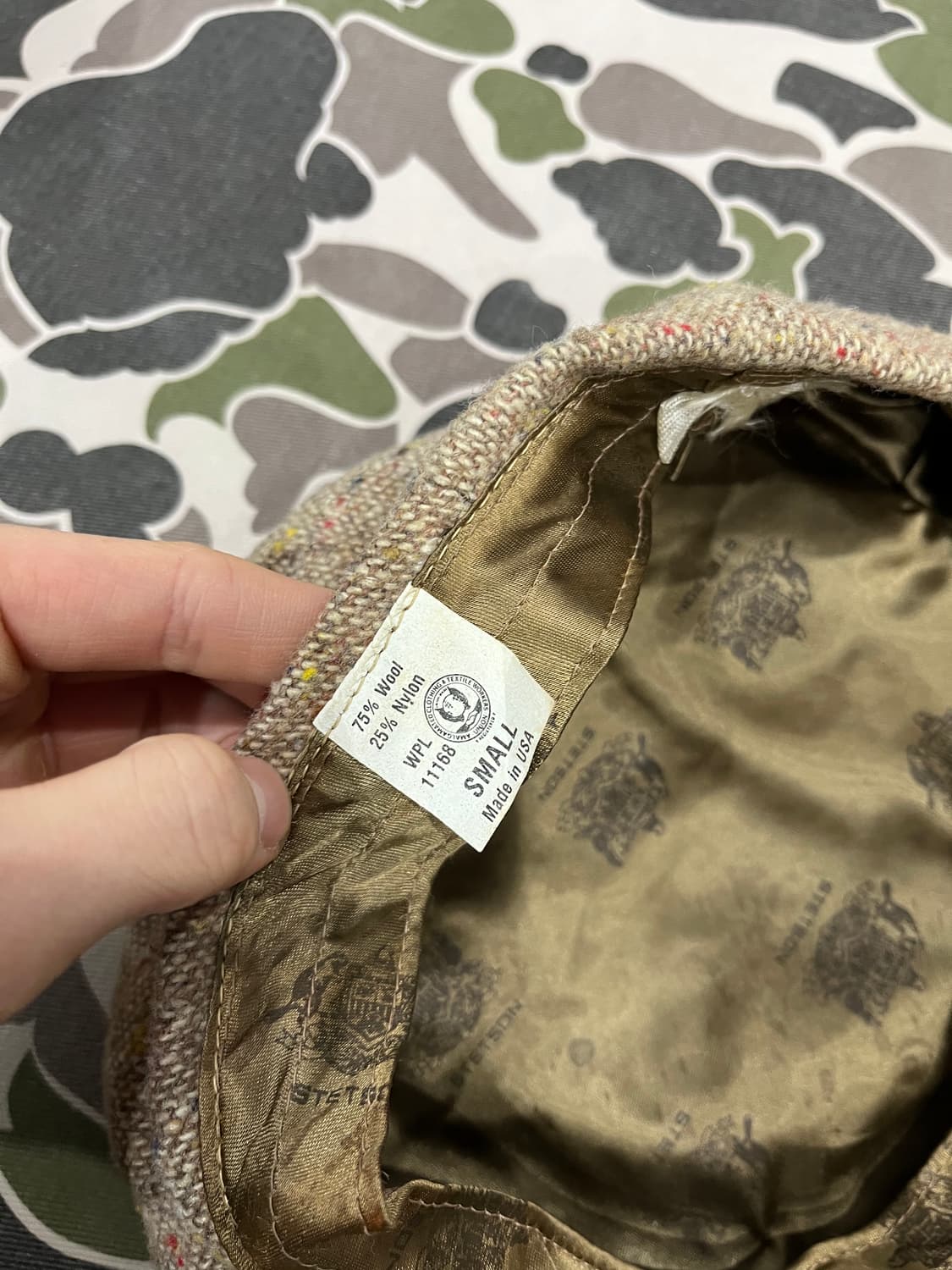 Stetson 스텟슨 울 트위드 헌팅캡 모자 MADE IN USA (S) 상품이미지7