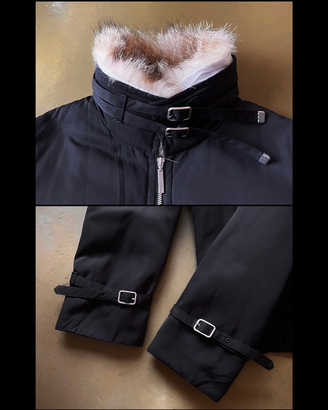 22 OCTOBRE Paris Fur Trim Bondage Bomber 상품이미지6