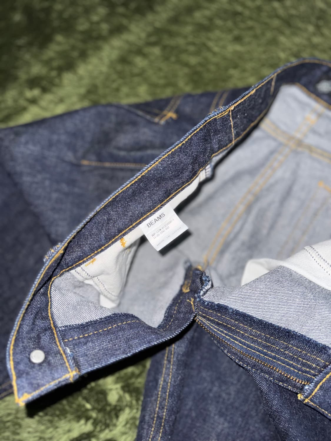 [L] BEAMS 빔즈 Made in Japan 데님 쇼츠 딥 인디고 상품이미지4