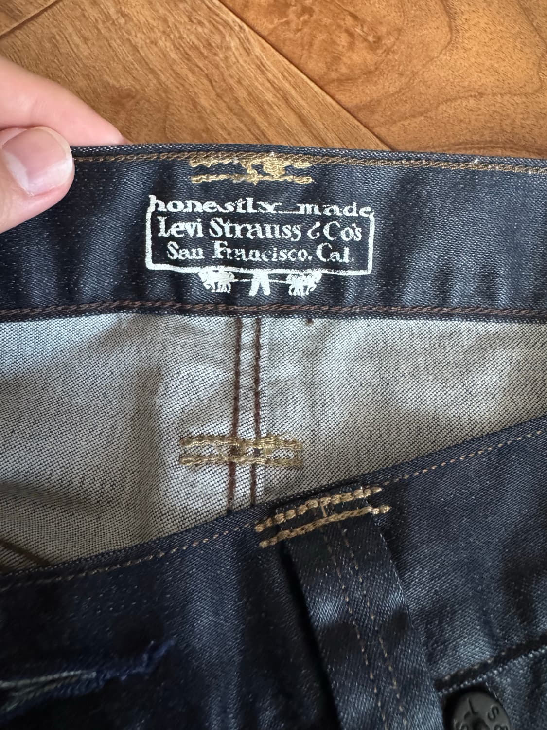 리바이스 왁스 코팅 진 30 슬림핏 상품이미지3