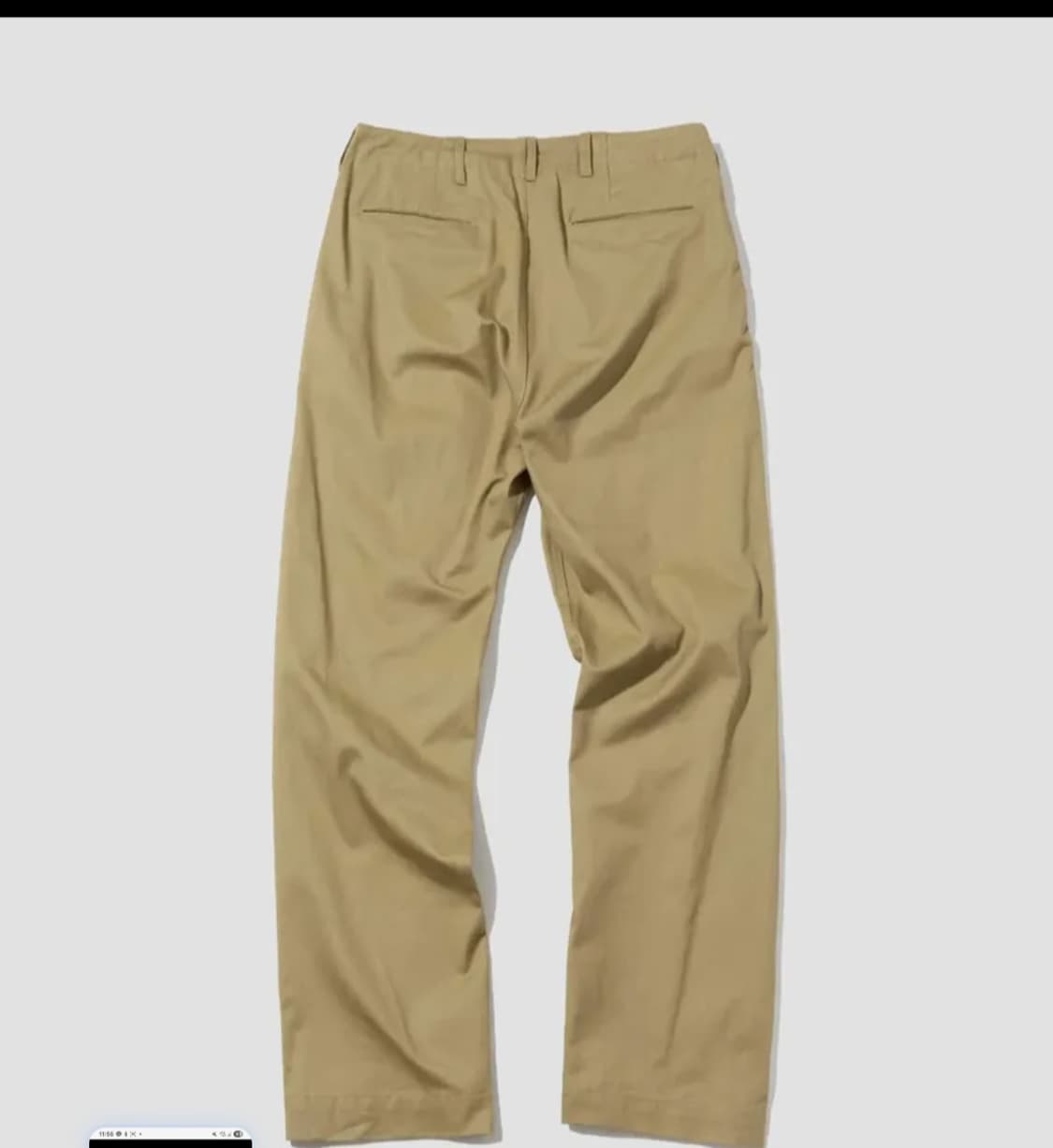 아웃스탠딩 새상품) 치노팬츠 카키색 상품이미지2