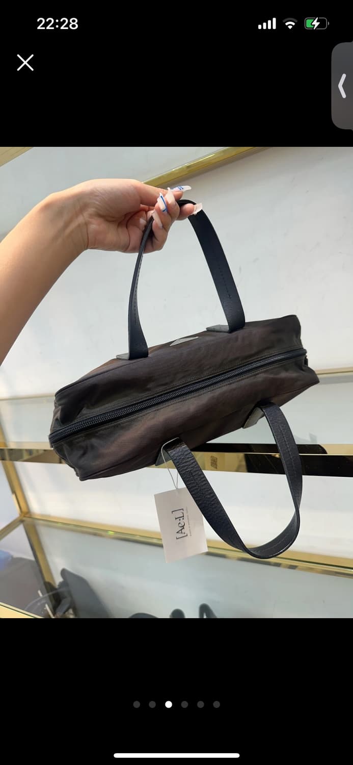 프라다 포코노 볼링백 브라운 상품이미지3