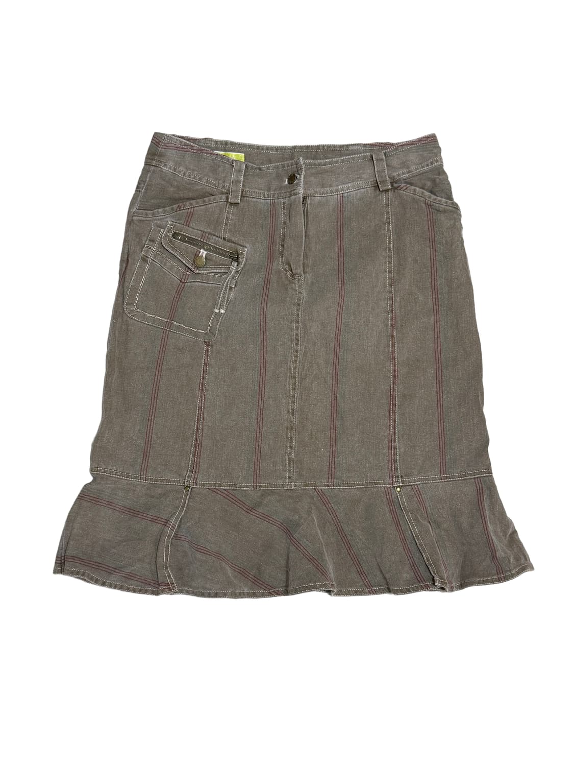 빈티지 브라운 데님 스커트 상품이미지1
