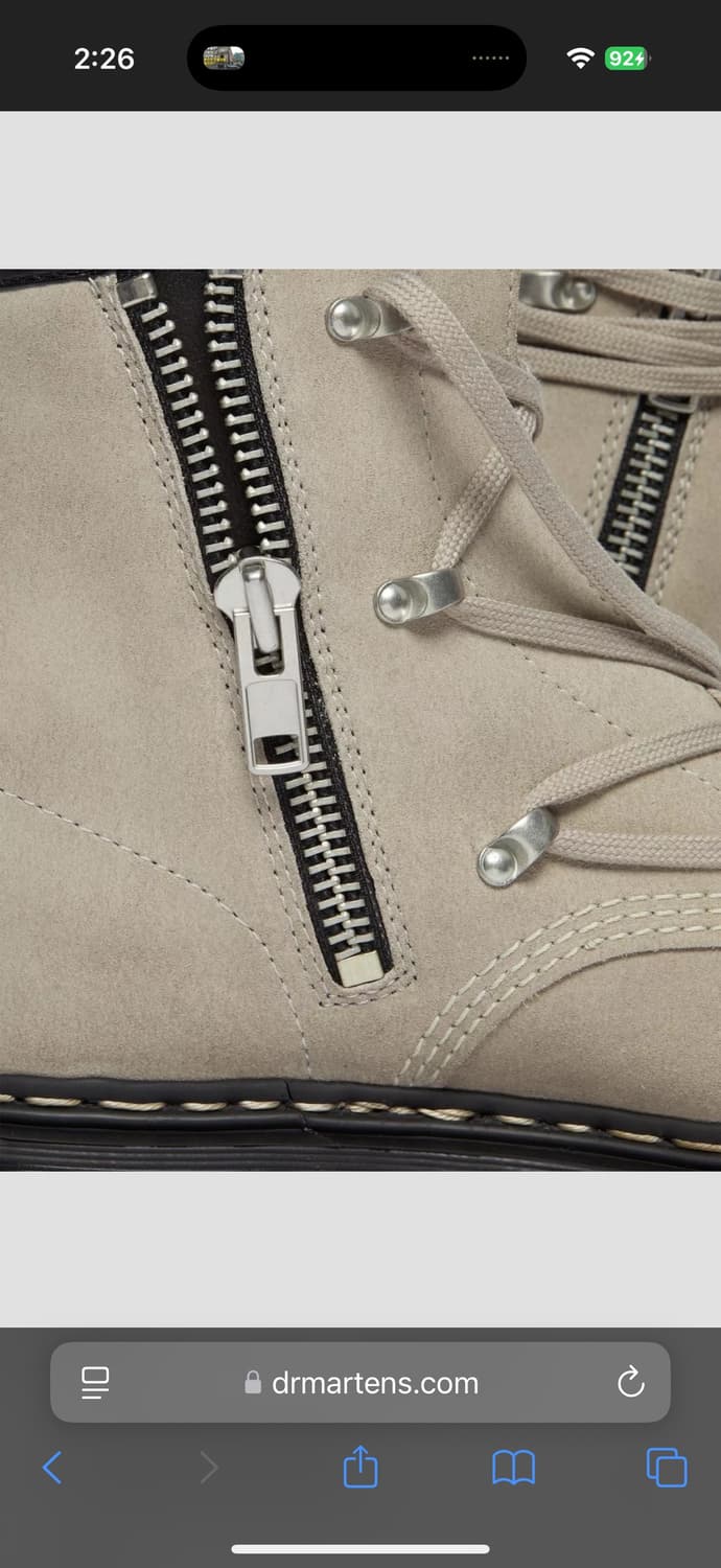 (UK 4) 235 닥터마틴 x 릭오웬스 1460 벡스 스웨이드 부츠 상품이미지6