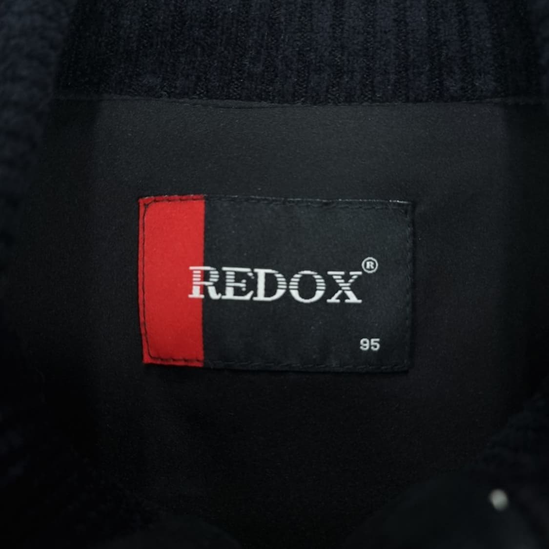 [레독스] 빈티지 패턴 니트 도킹 모직 자켓 블랙 M19107 상품이미지8