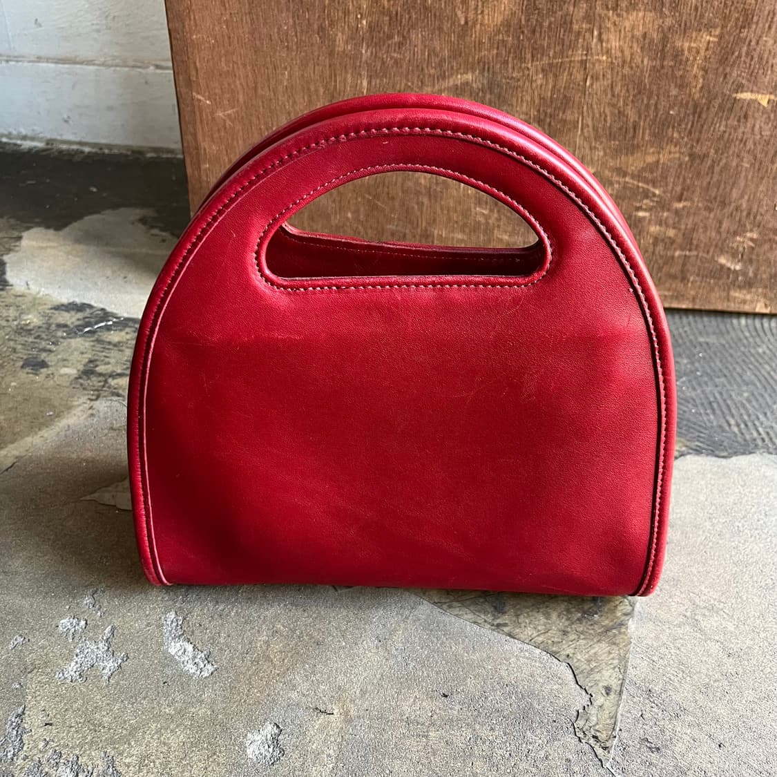 90s  코치 글로브 레더 토트백 상품이미지2