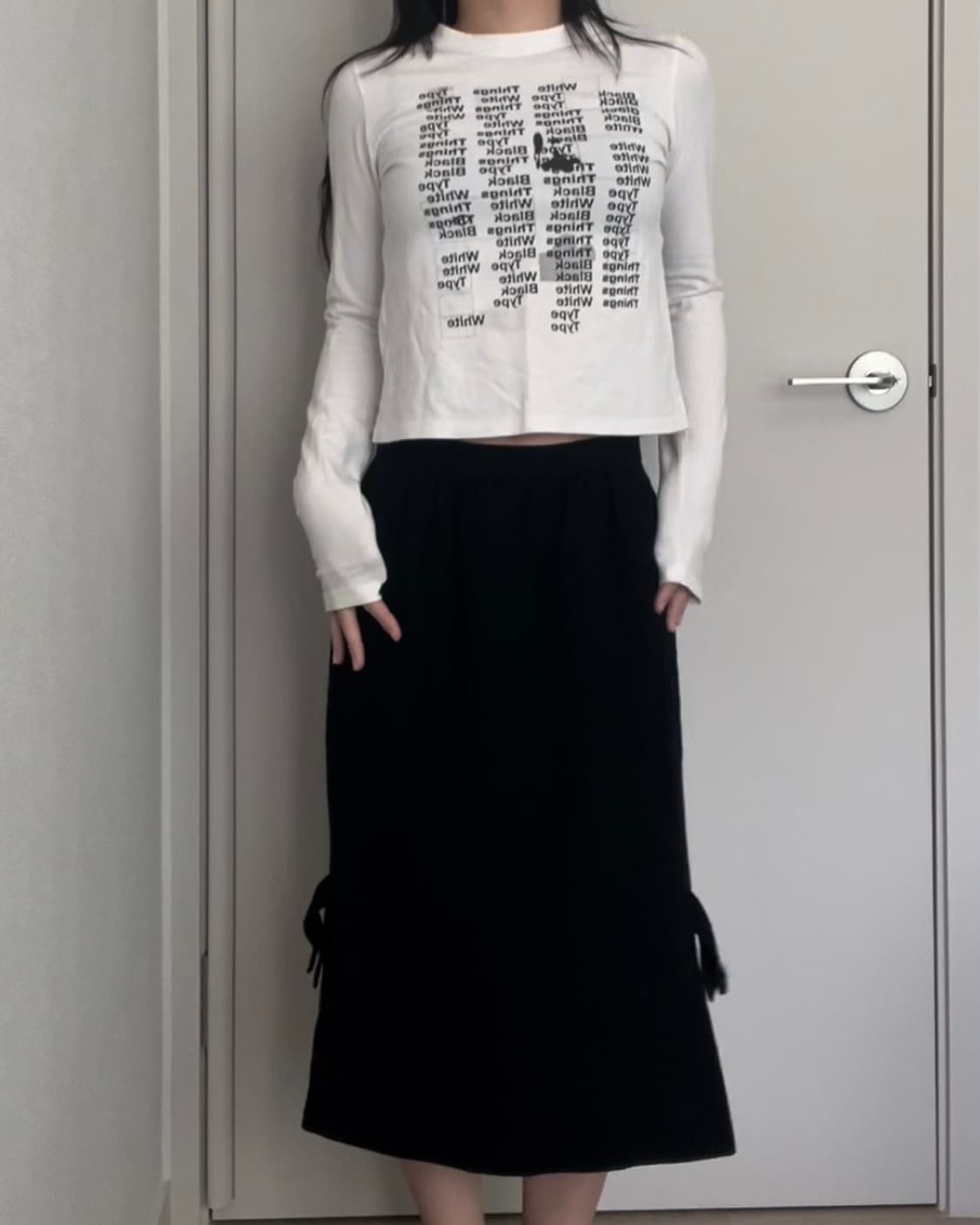 black belt point midi skirt 상품이미지4
