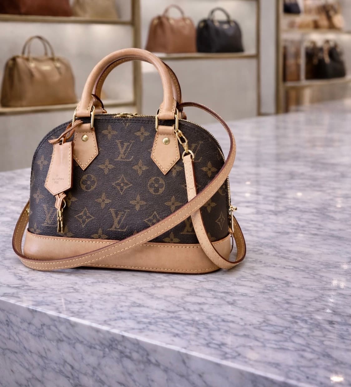 [S급] 루이비통 알마 모노그램 캔버스 BB 브라운 판매합니다!!! 상품이미지1