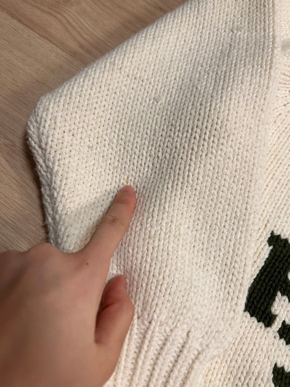 Human Made 휴먼메이드 니트 스웨터 래빗 아이보리s 상품이미지7