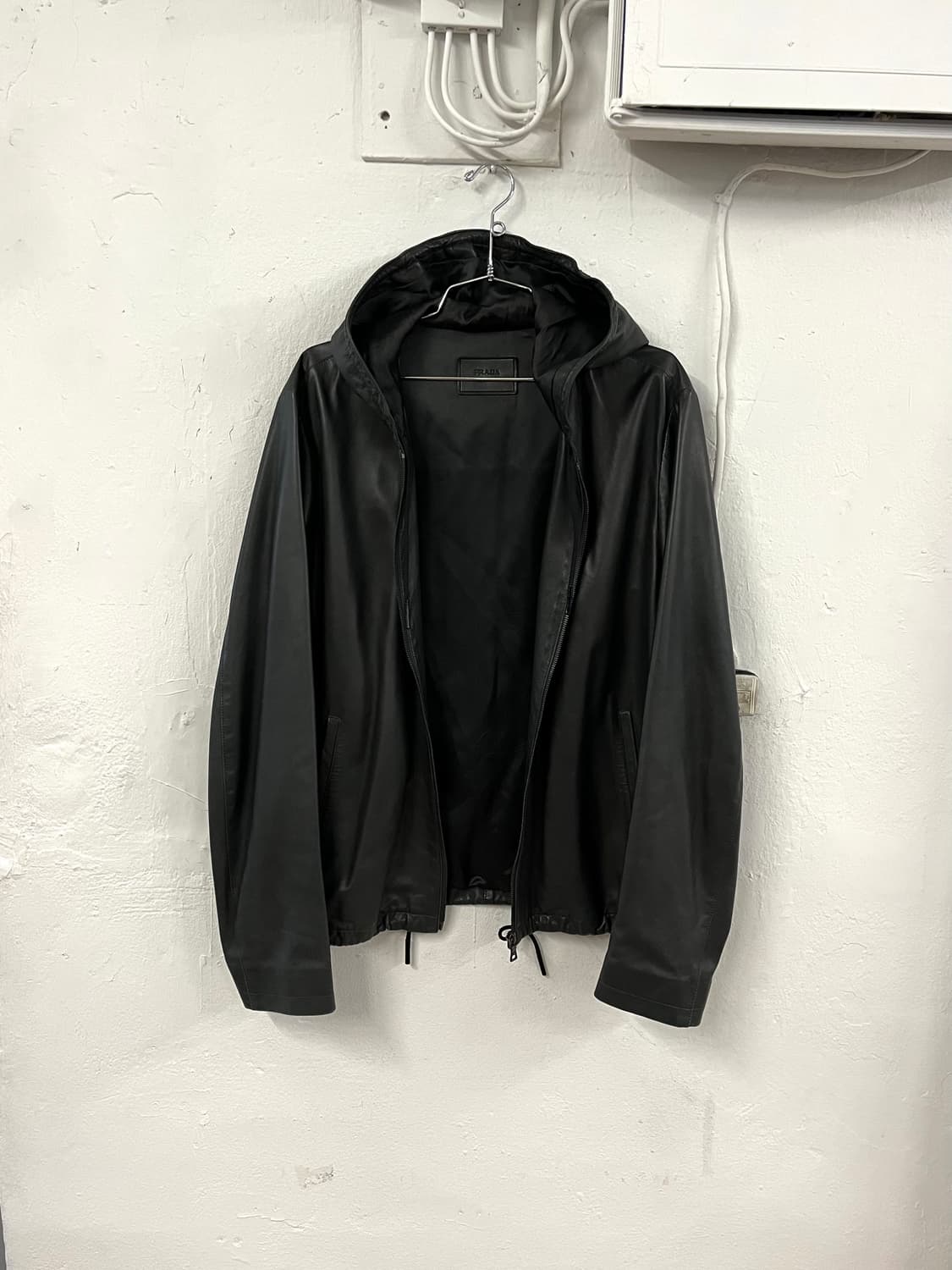 프라다 2010SS 런웨이 레더 후드 자켓 상품이미지6