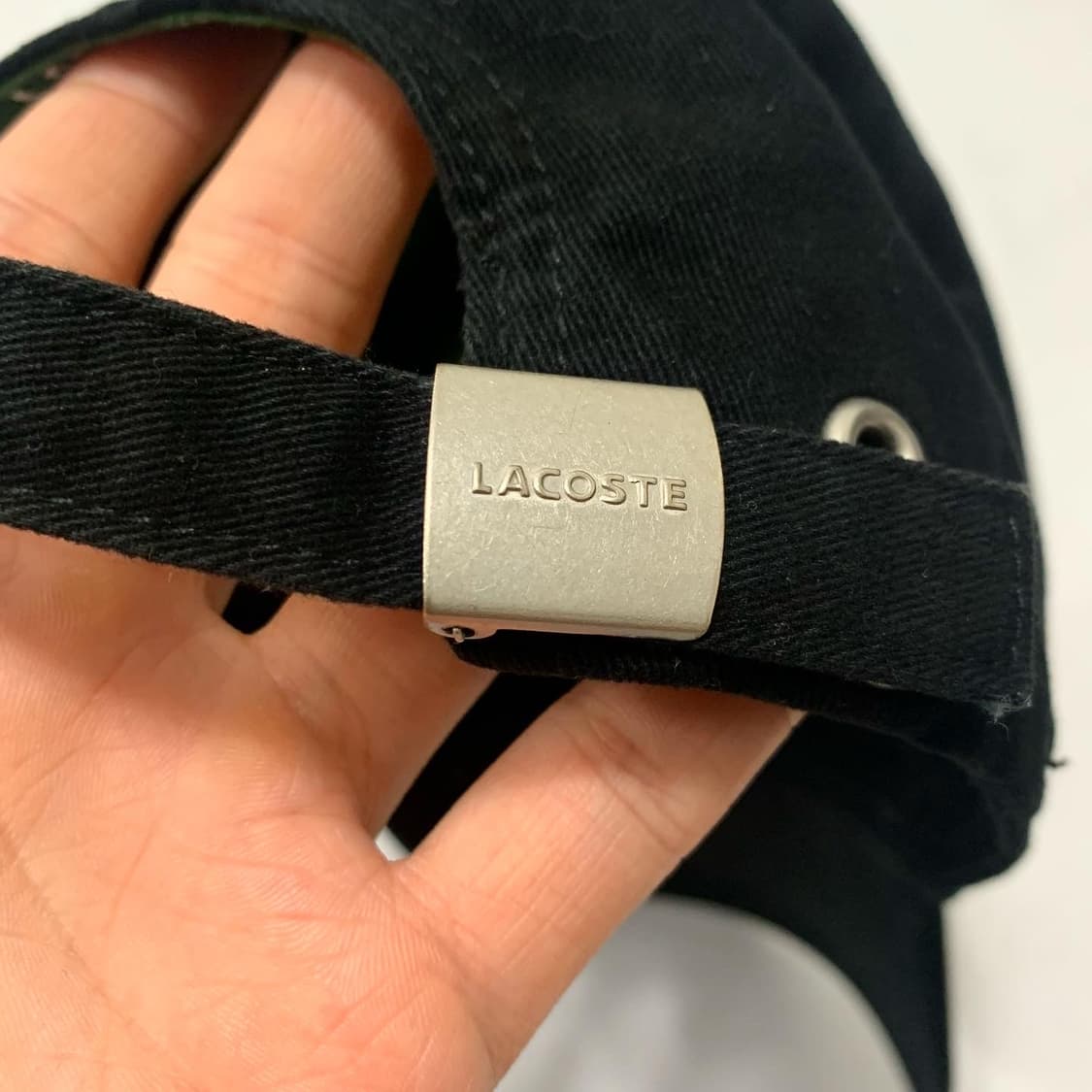 라코스테 블랙 볼캡 모자 상품이미지3