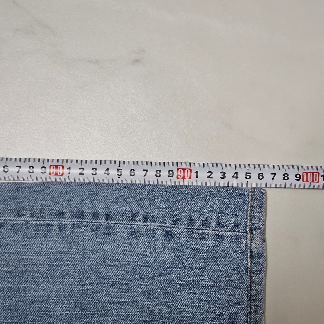 32 게스 금장 연청 디스진 데님팬츠 상품이미지8