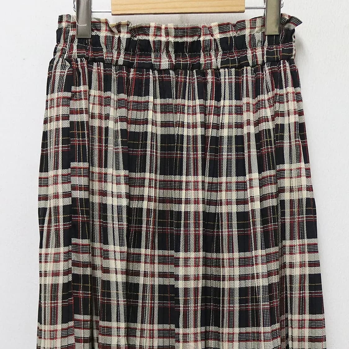 RADARISTA 플리츠 체크 롱스커트 61139 상품이미지3