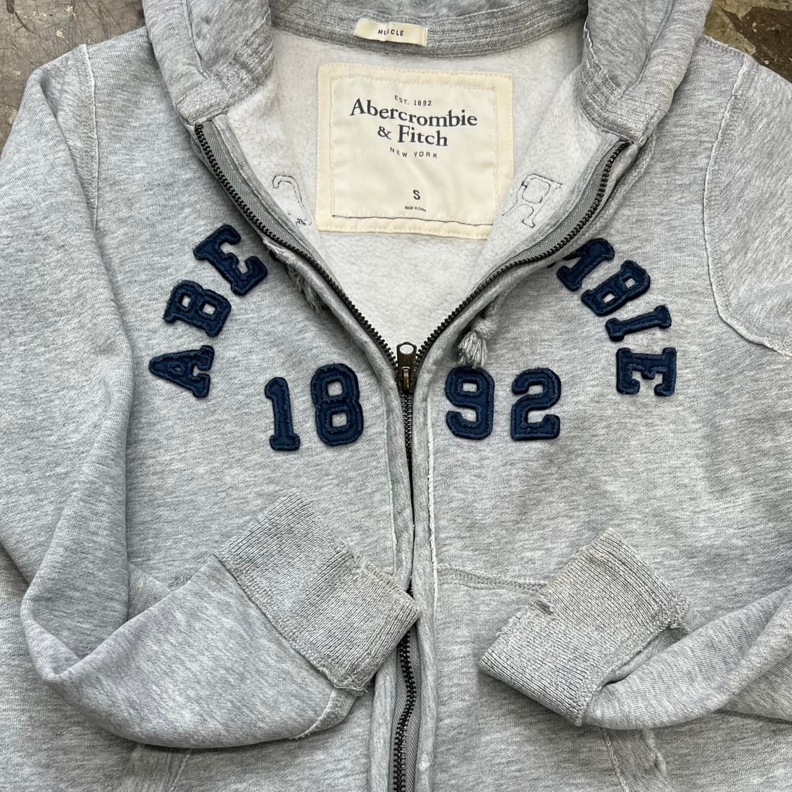 S) 아베크롬비 디스트로이드 후드집업 자켓 점퍼 남여공용 상품이미지3