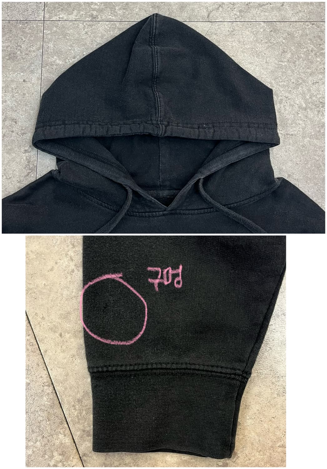 안티 소셜 소셜 클럽 기모 후드티 블랙 M #csz3058  상품이미지4