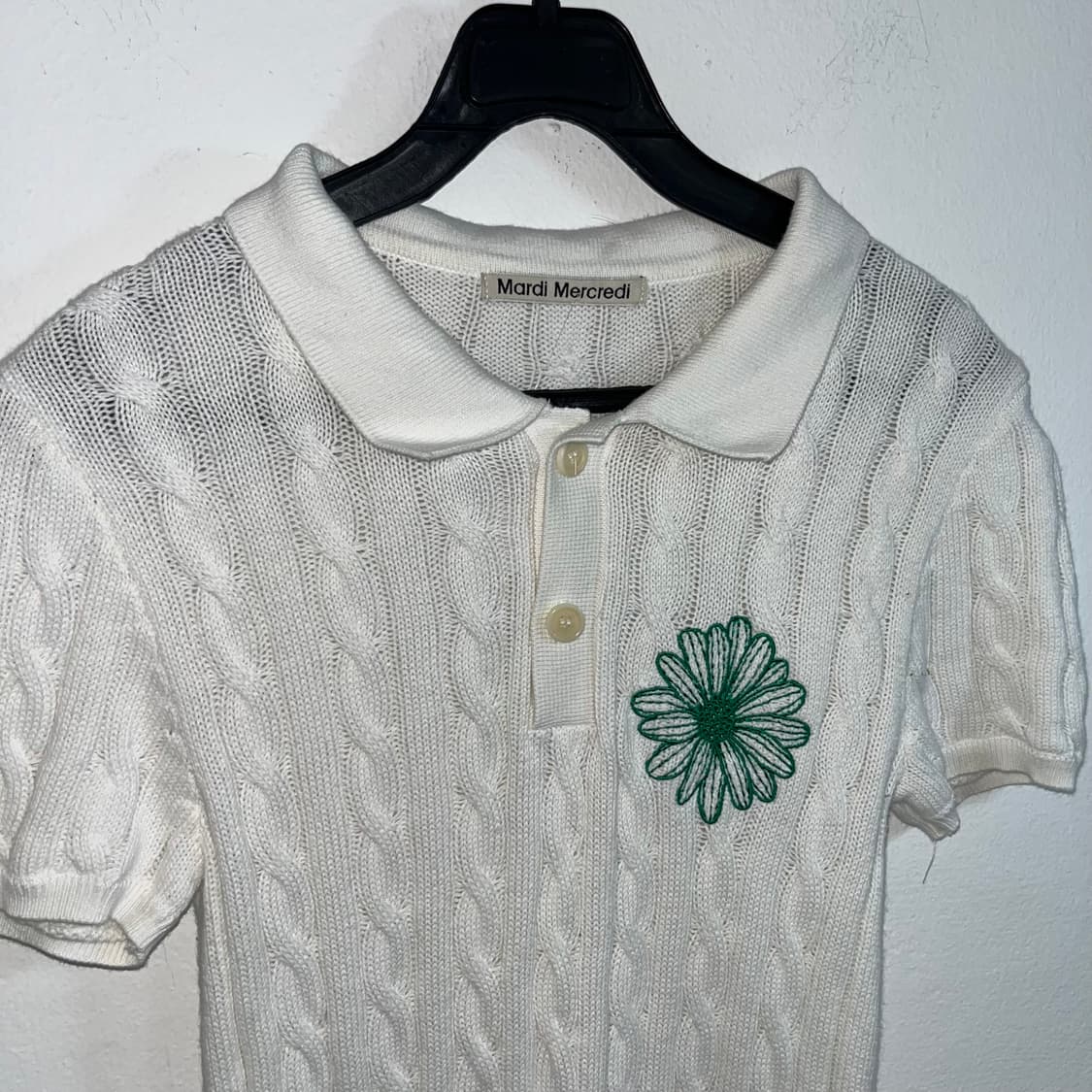 Mardi Mercredi Knit Collar T-Shirt 상품이미지5