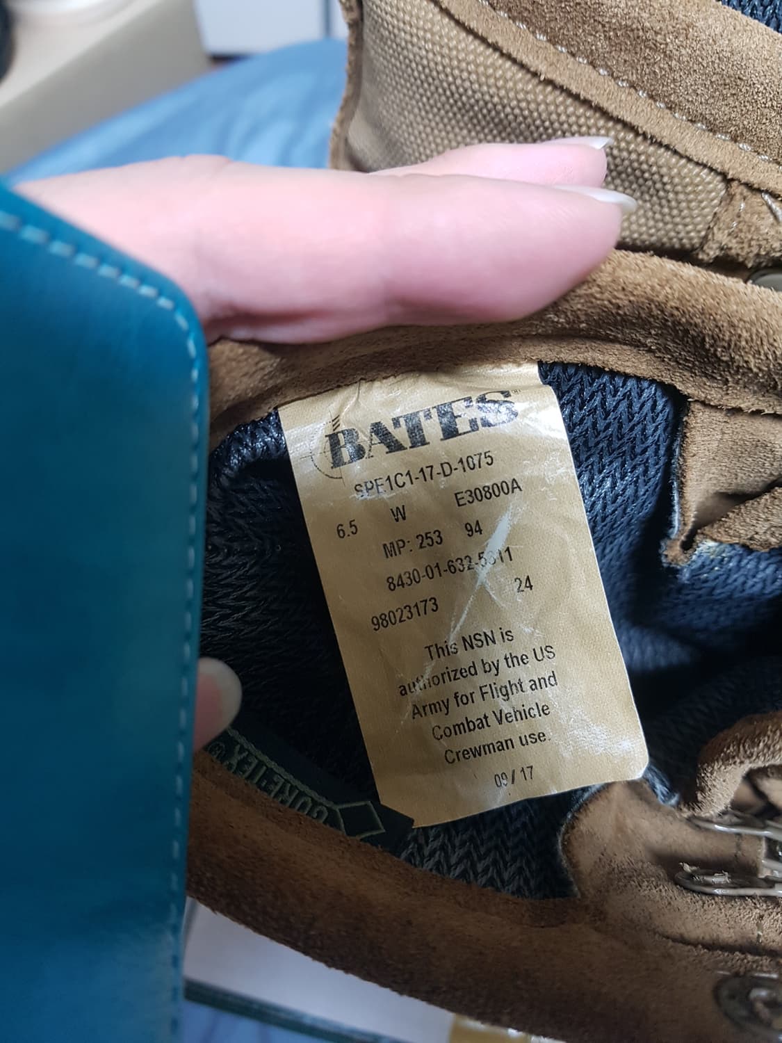 미군 베이츠 고어텍스 사계절용 사막화 전투화 군화 6.5W 판매 상품이미지3