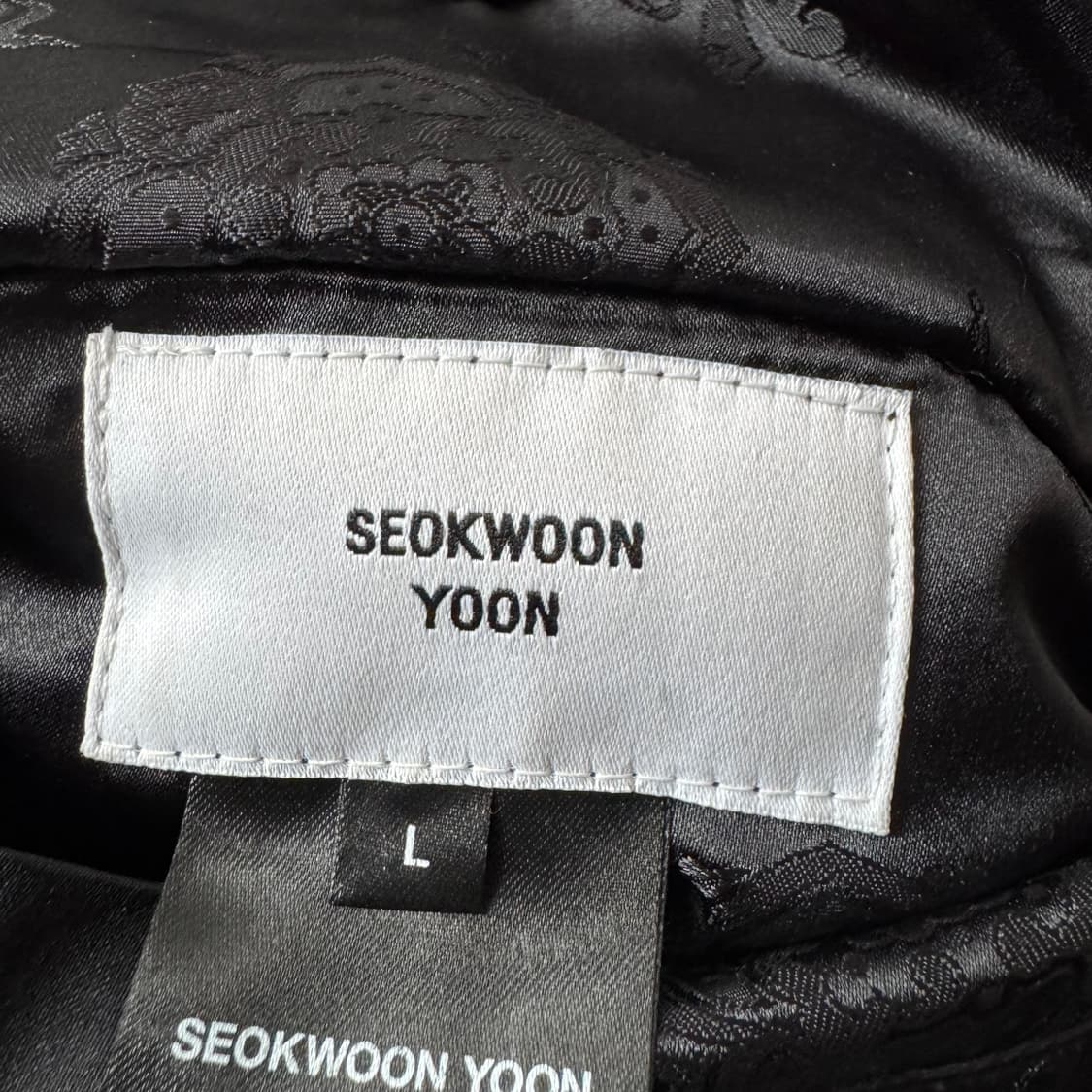 SEDKWOON YOON 빈티지 나일론 블루종 항공자켓 디자이너 XXL 상품이미지9