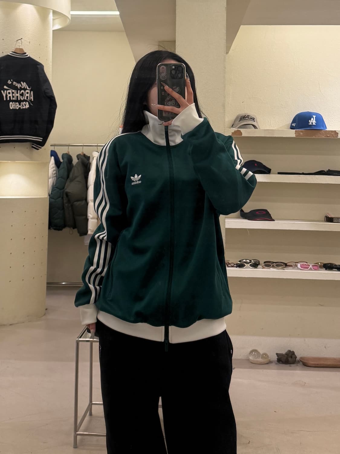 아디다스 파이어버드 트랙탑 자켓 그린 U822 상품이미지1