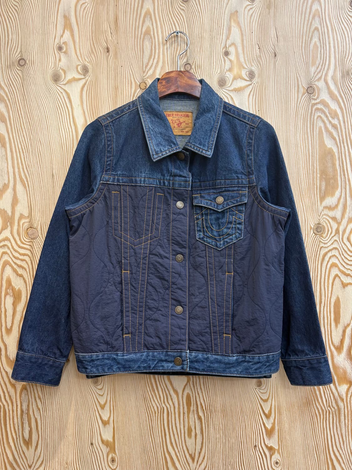 22FW 트루릴리젼 나일론 데님 믹스 자켓 상품이미지1