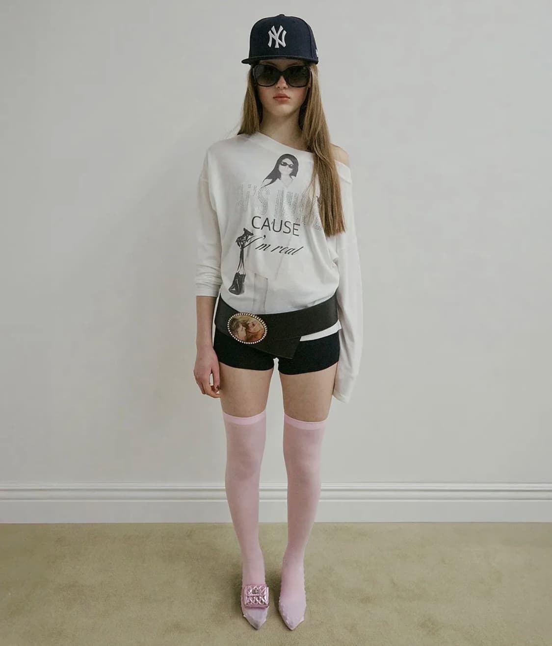 스컬프터 어반 뮤즈 티 애시드 원숄더 상품이미지3