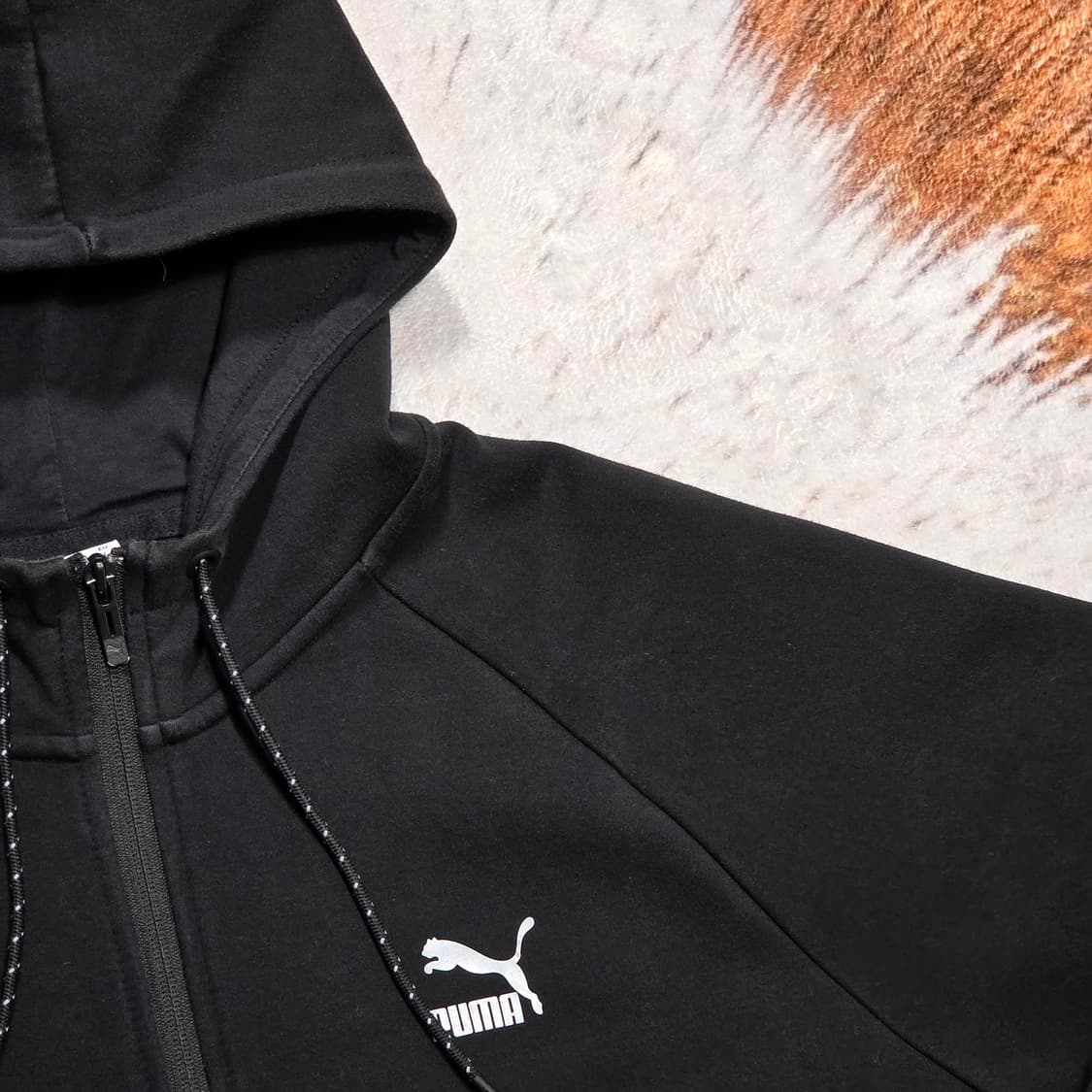푸마 블랙 후드집업 상품이미지2
