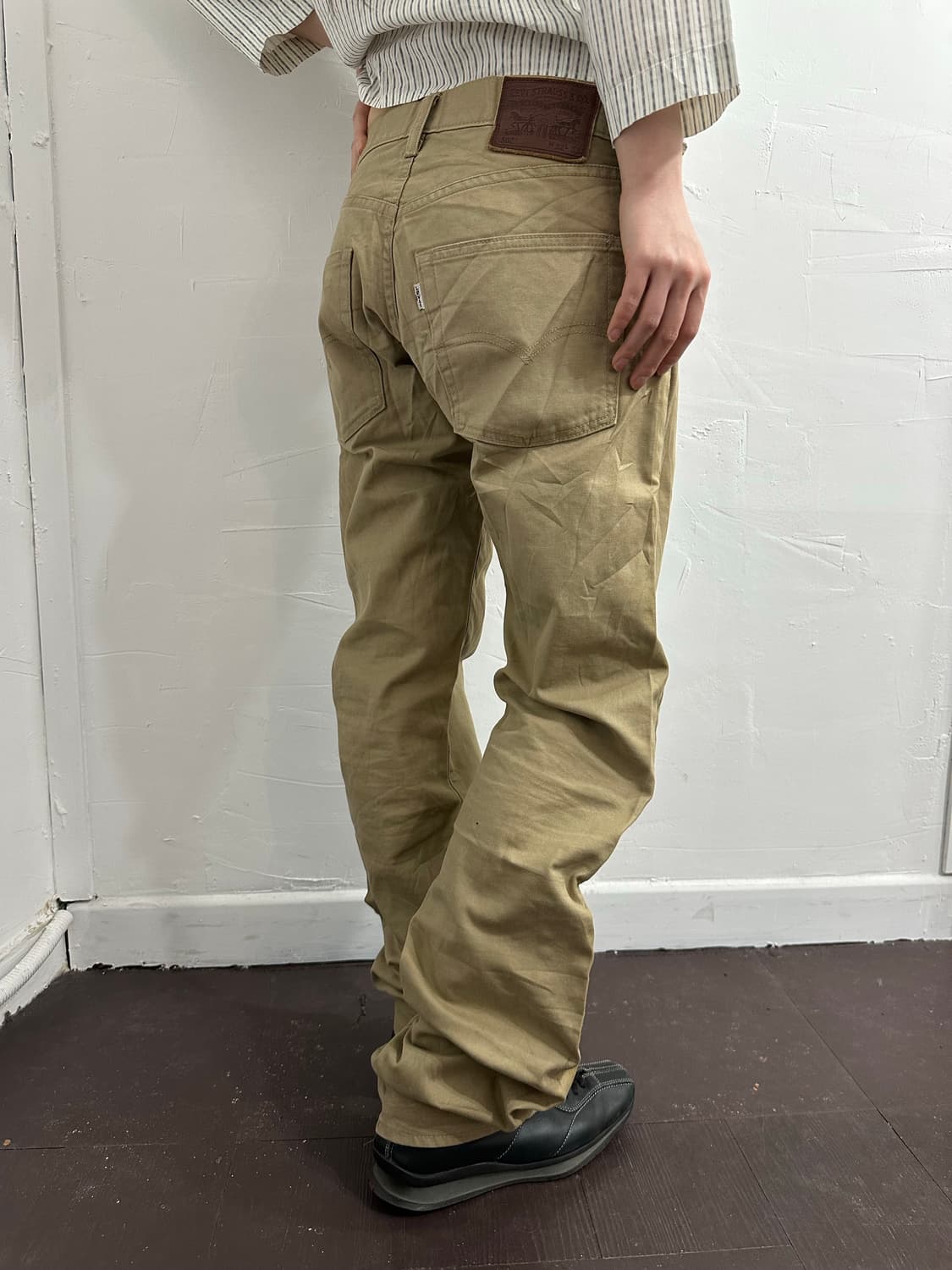 levis502 beige cotton pants 상품이미지8