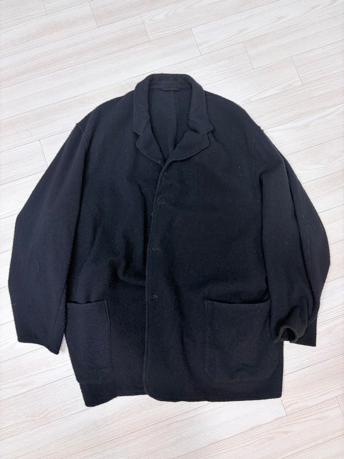 코모리 축융울 자켓 3사이즈 블랙 상품이미지1