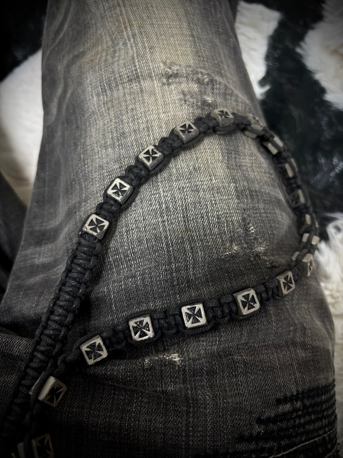 [Opium accessories ] Cross Stud Black Ch 상품이미지2