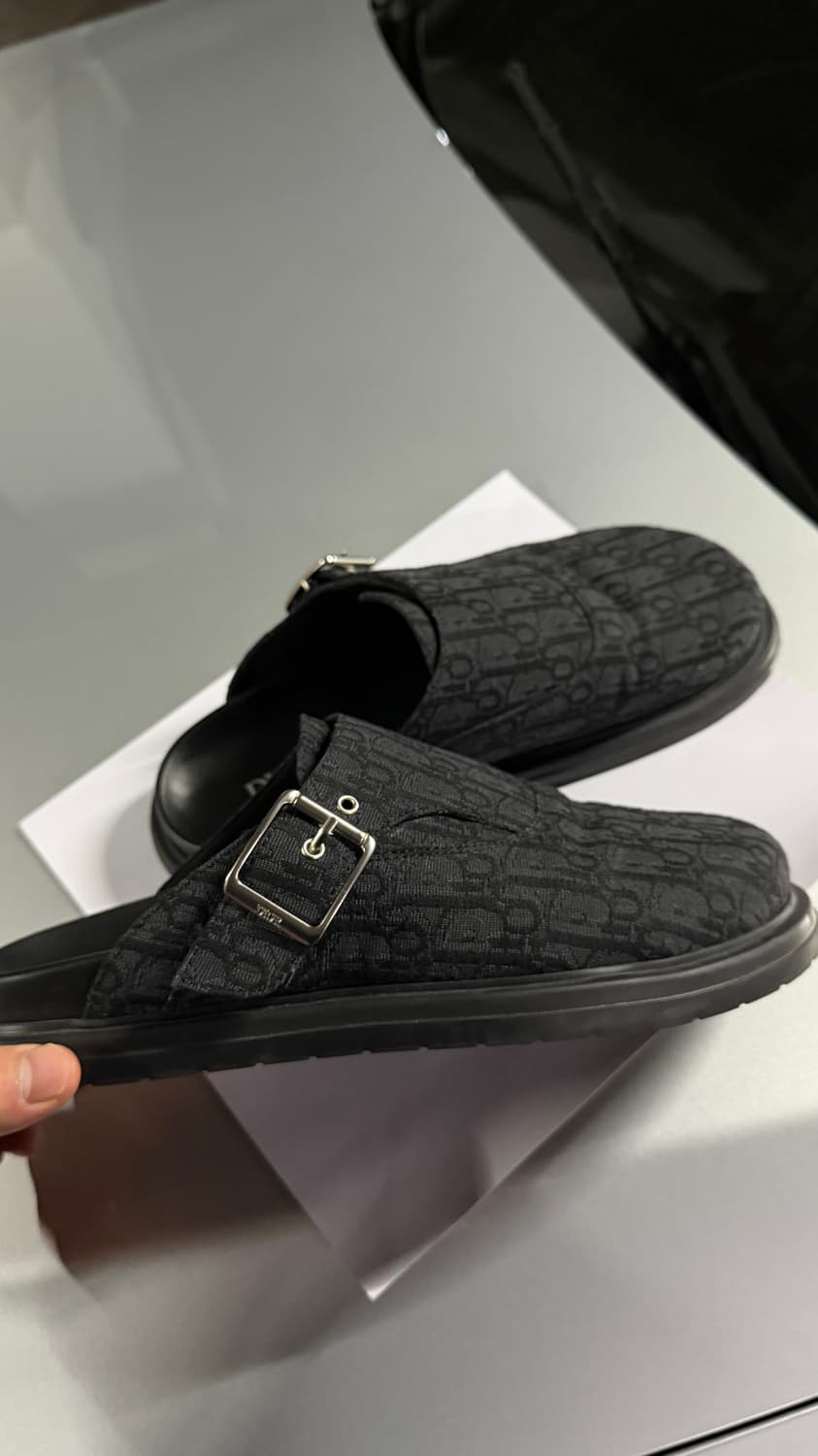 디올 아쿠아 뮬 오블리크 블랙 43사이즈 상품이미지2