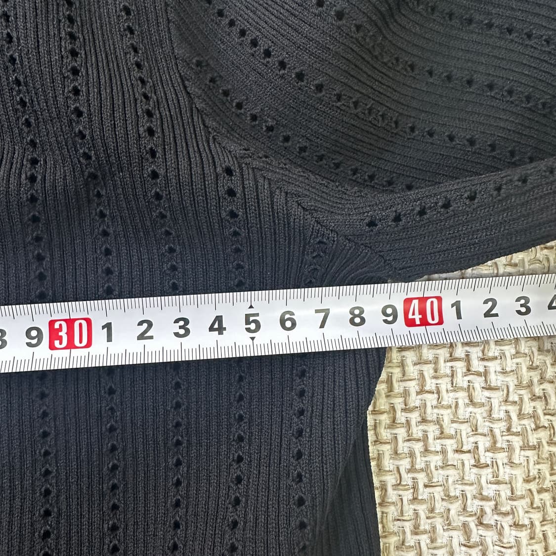 실측확인 산드로 펀칭 가디건 0326D 상품이미지5