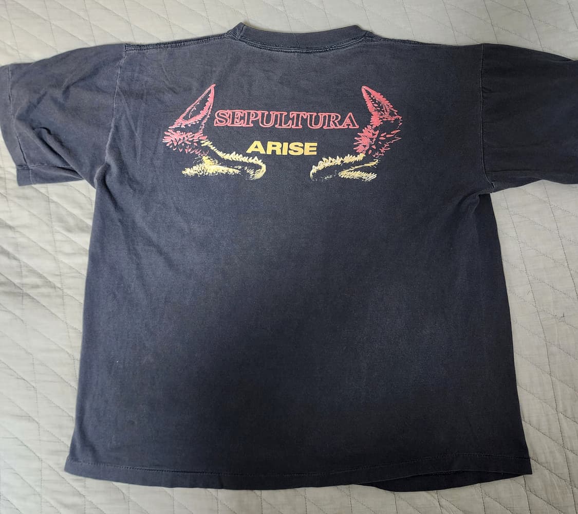 [L] 90s 세풀투라 Sepultura 빈티지 밴드티 상품이미지5
