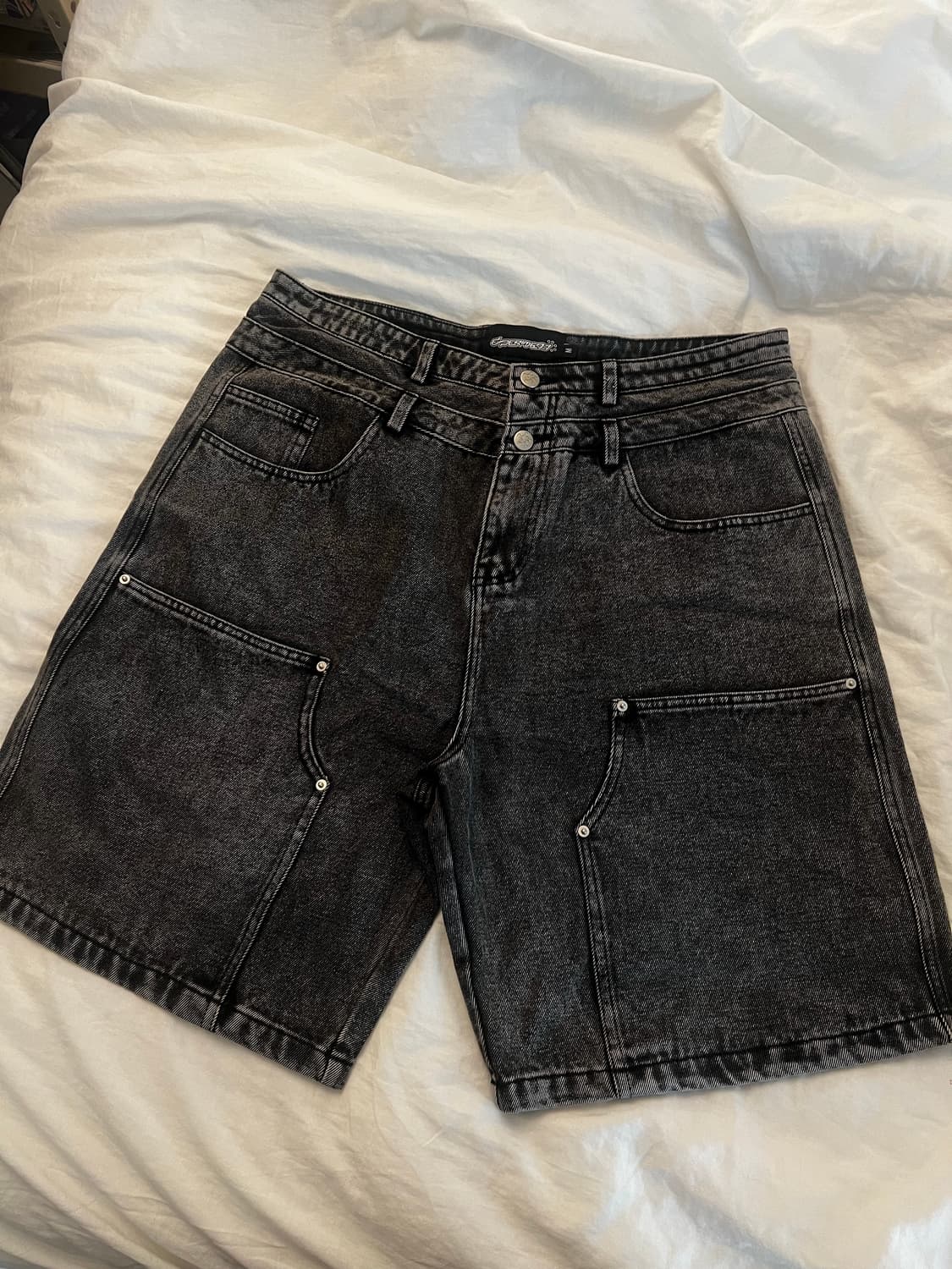 experiment 5 - 더블니 데님 쇼츠 jorts M (32) 상품이미지1