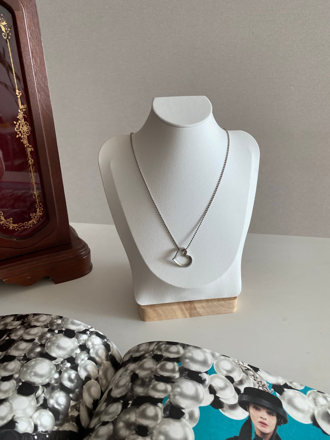 빈티지 주얼리 하트 실버톤 목걸이 상품이미지6