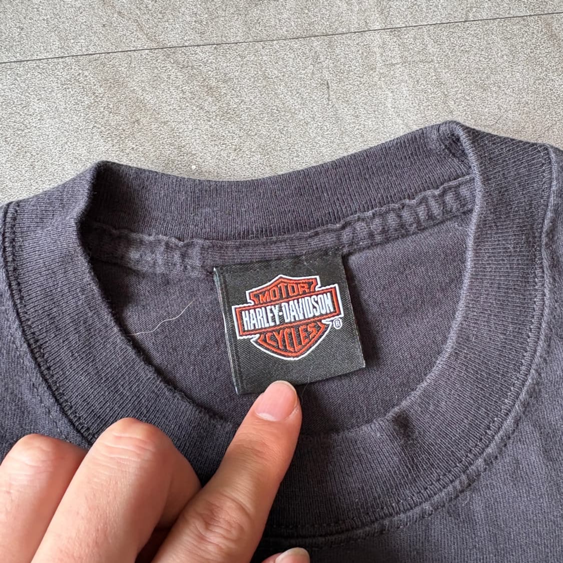 할리데이비슨 정품 블랙 긴팔 플레임 티셔츠 상품이미지6