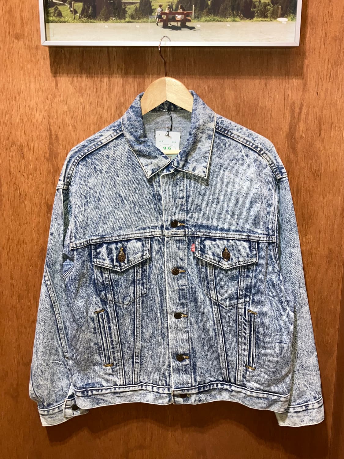 (M) 80~90s Levi's 리바이스 워싱 트러커 데님 자켓 상품이미지3