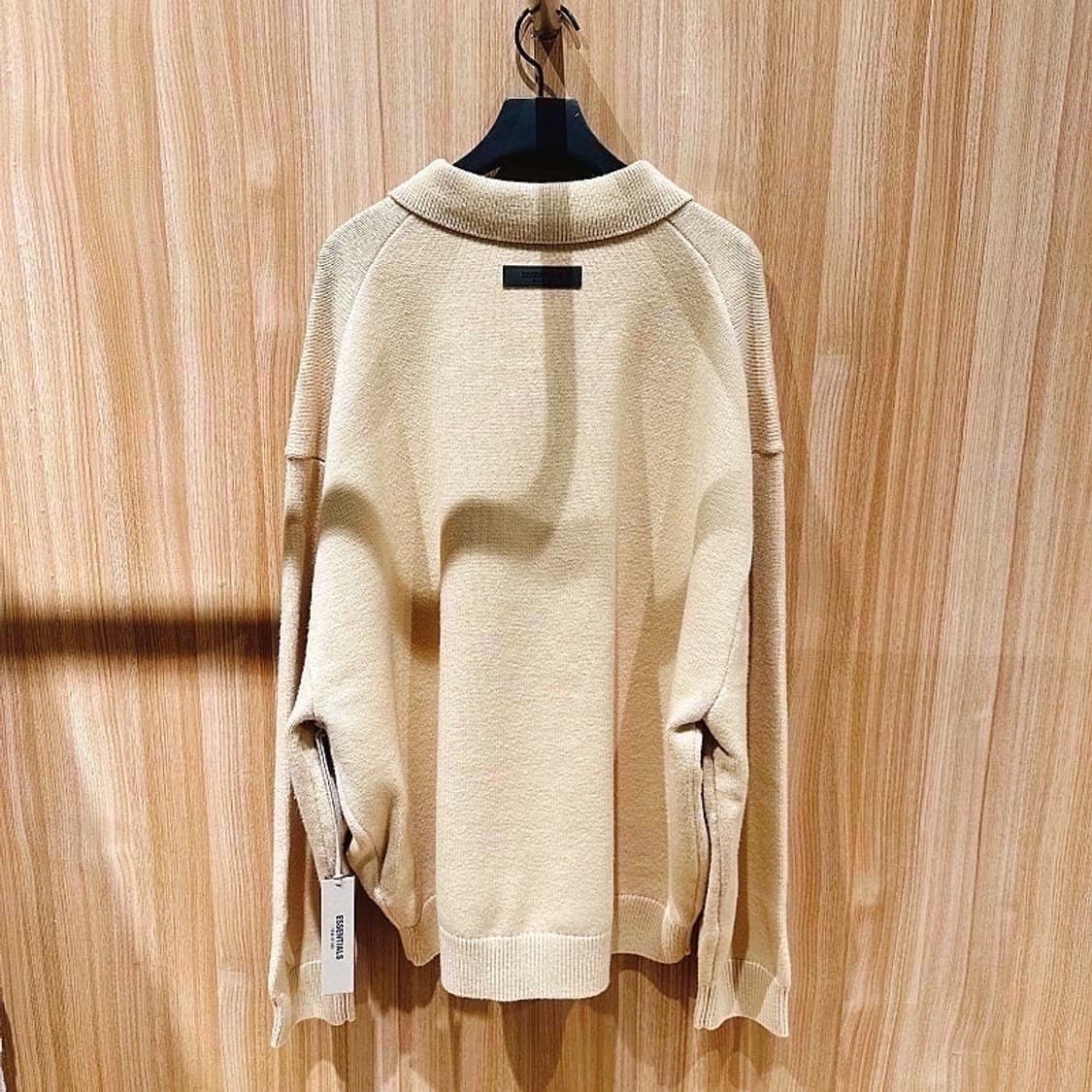 (정품/새상품) 에센셜 피어 오브 갓 남성 샌드베이지 오버사이즈 니트 상품이미지3